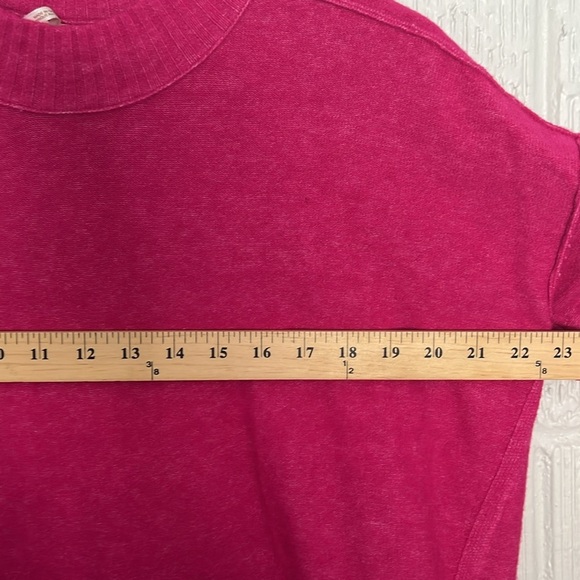 Free People Fuchsia Crew Neck Sweater - Picture 7 of 7
